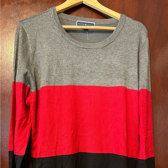 Karen Scott XL Gray Core Pullover - Picture 1 of 5
